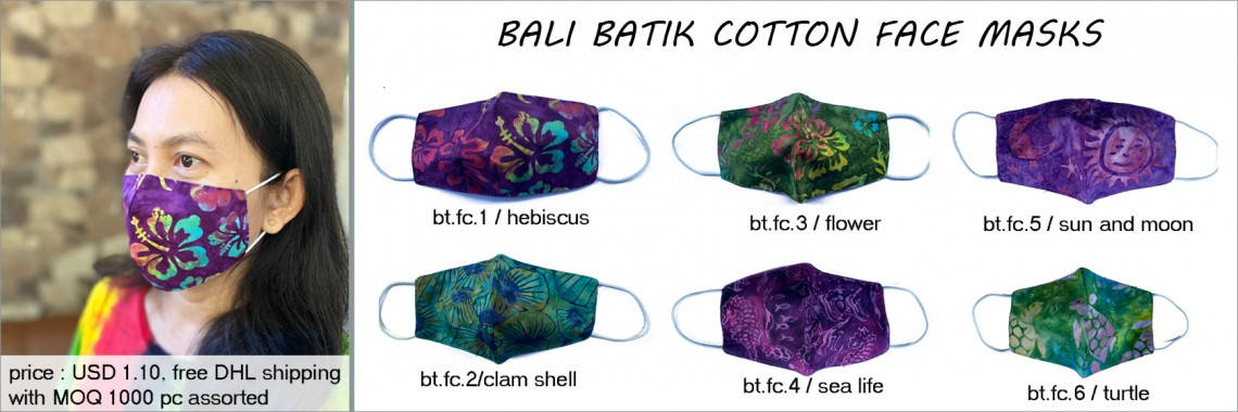 Bali Cotton Batik Face Mask