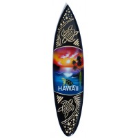 Airbrush and carved surfboard miniature